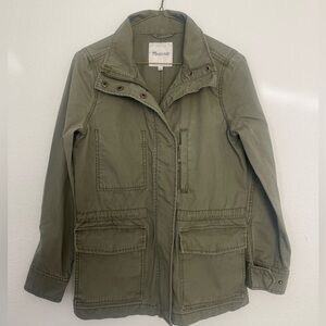 Madewell Utility Jacket in Olive Green